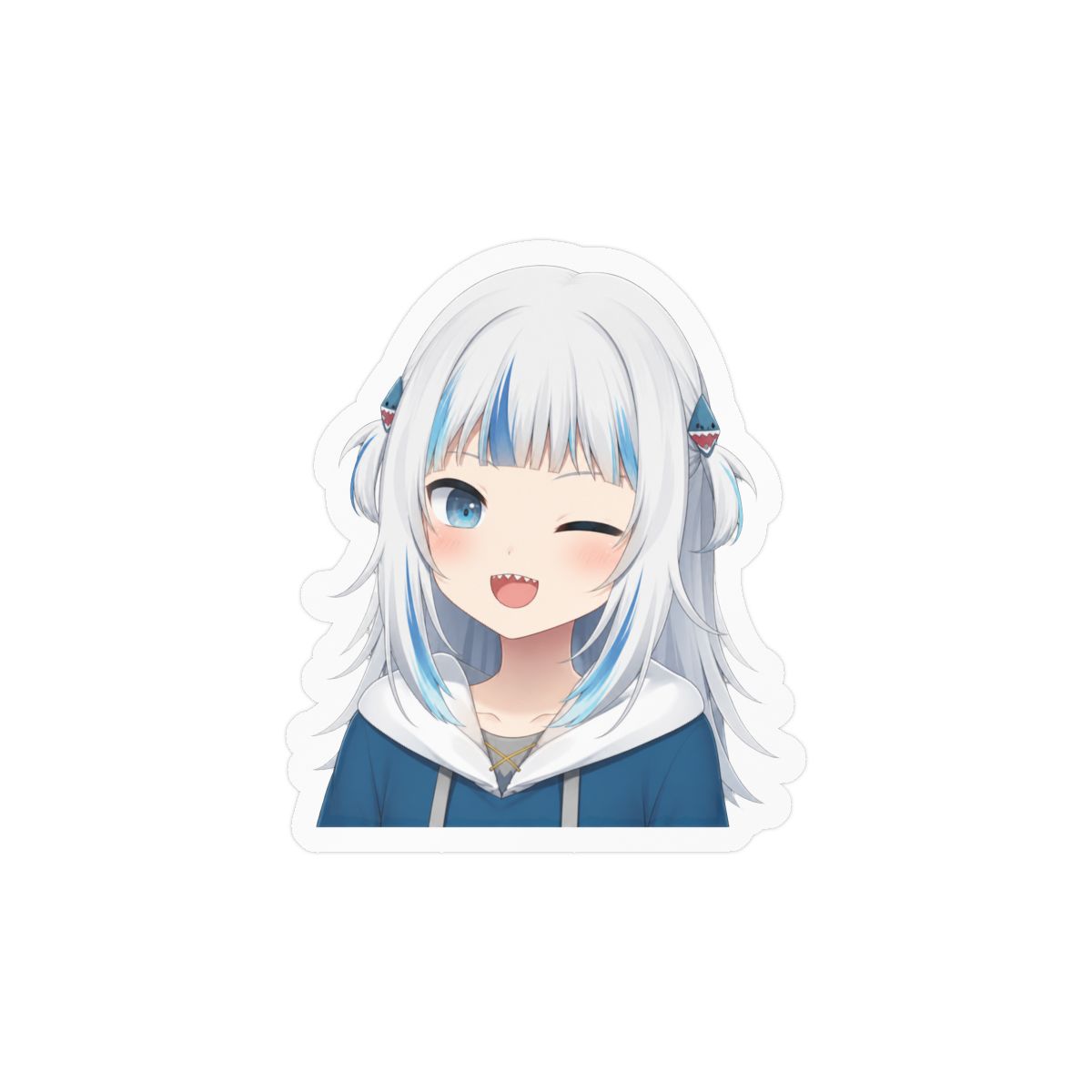 Gura Wink Sticker | Cute Vinyl Decal - alternate angle 2, merchandise