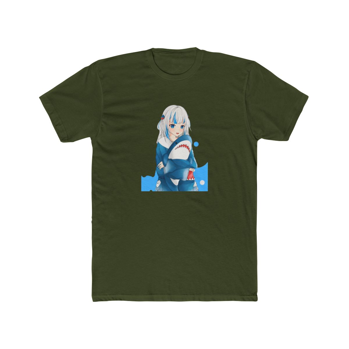 Hololive EN - Gawr Gura and Shark Doll T Shirt - alternate angle 5, merchandise