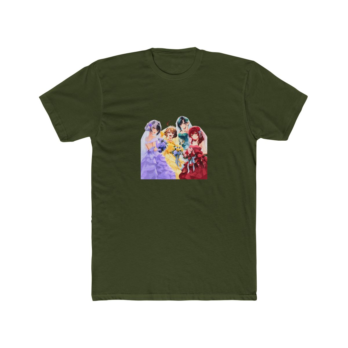 Hololive June Bride Wedding Illustration T Shirt - alternate angle 5, merchandise