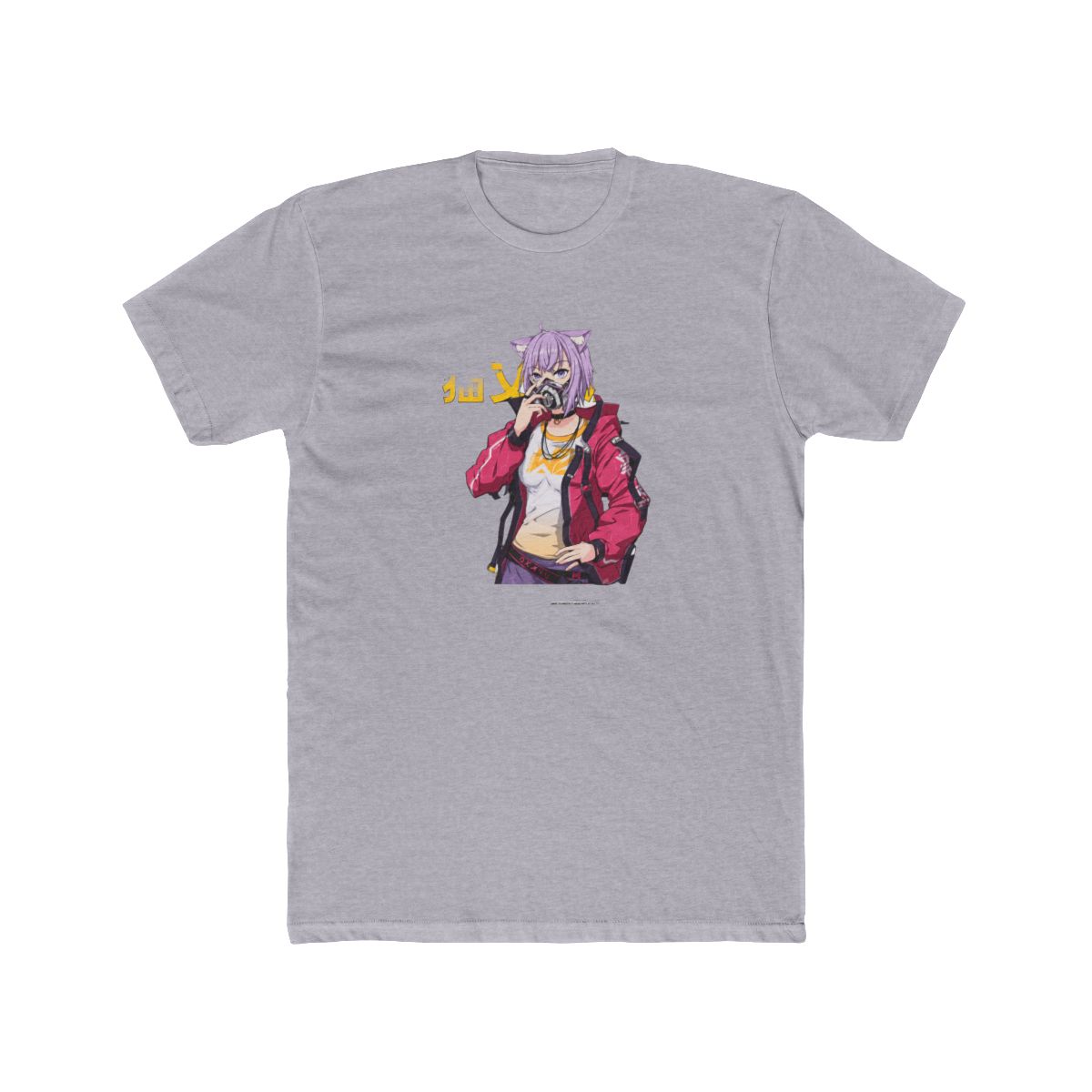 Hololive Japan Nekomata Okayu - Cyber Neko T Shirt - alternate angle 5, merchandise