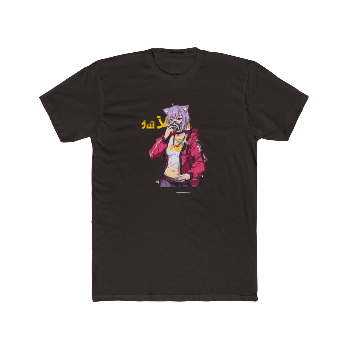 Hololive Japan Nekomata Okayu - Cyber Neko T Shirt - alternate angle 3, merchandise