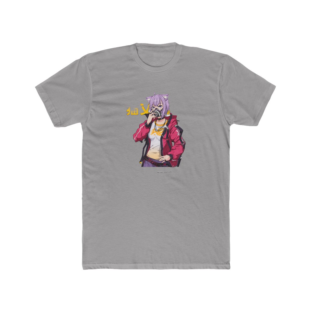 Hololive Japan Nekomata Okayu - Cyber Neko T Shirt - alternate angle 2, merchandise