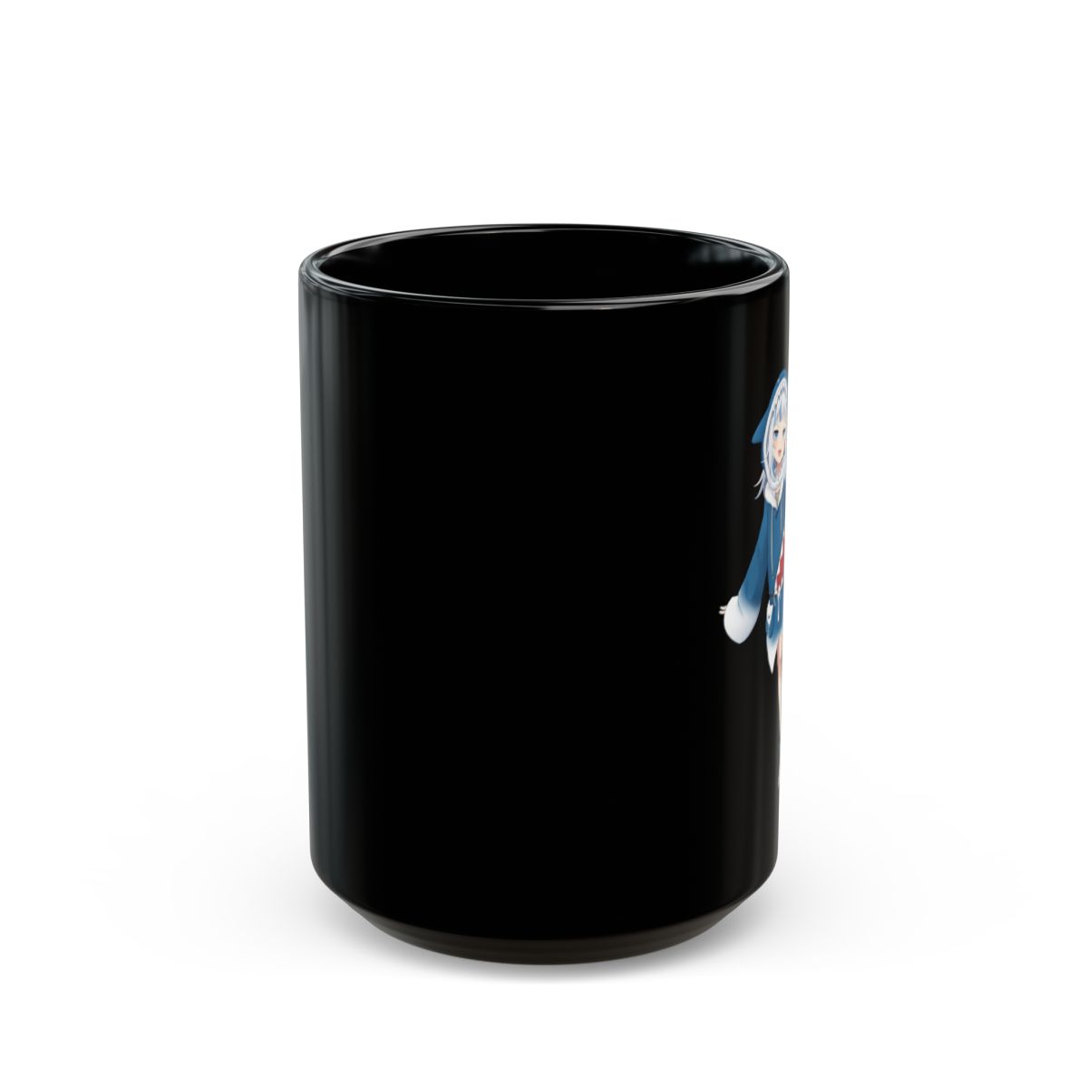 Gawr Gura & Hololive Black Mug - alternate angle 2, merchandise