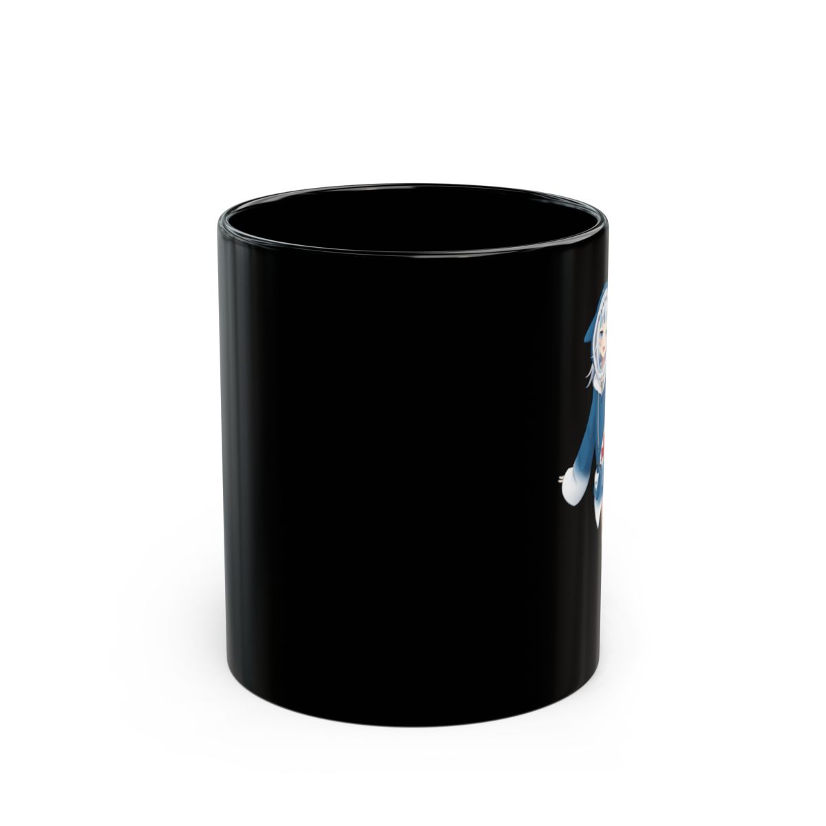 Gawr Gura & Hololive Black Mug - alternate angle 1, merchandise