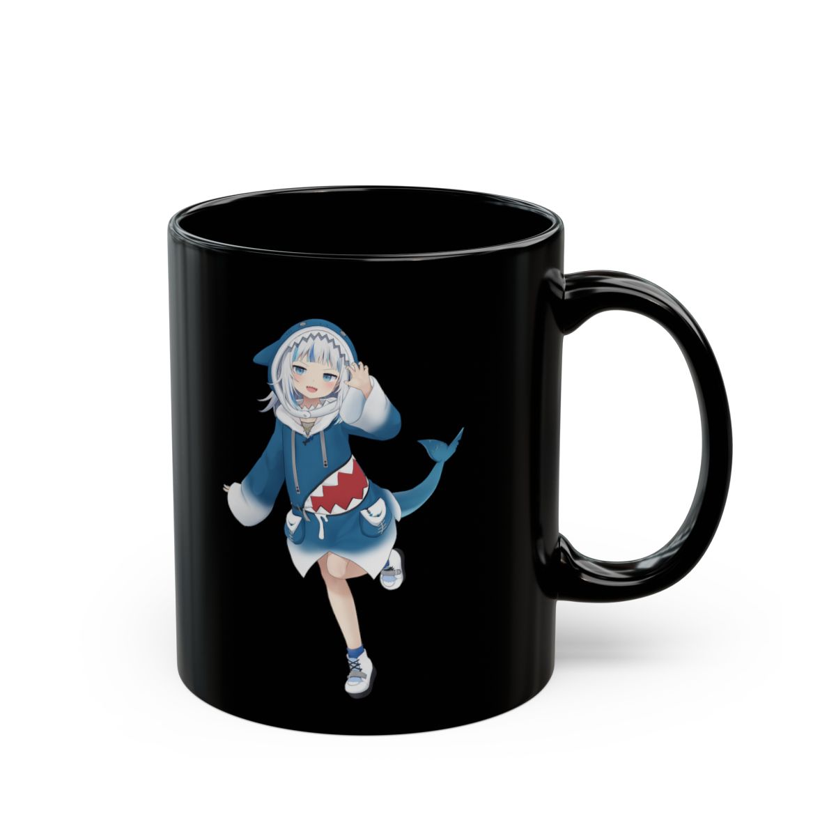 Gawr Gura & Hololive Black Mug