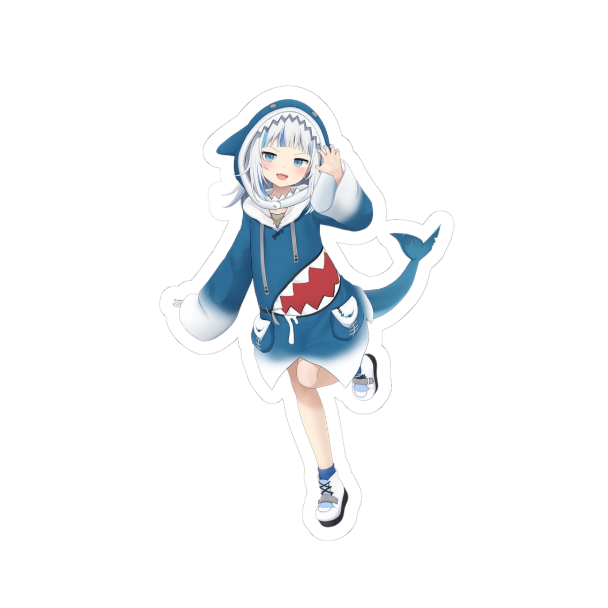 Gawr Gura & Hololive Sticker - alternate angle 1, merchandise
