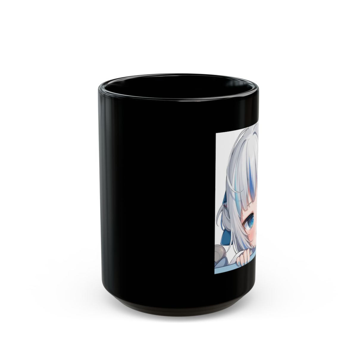 Gawr Gura & Hololive Black Mug - alternate angle 2, merchandise
