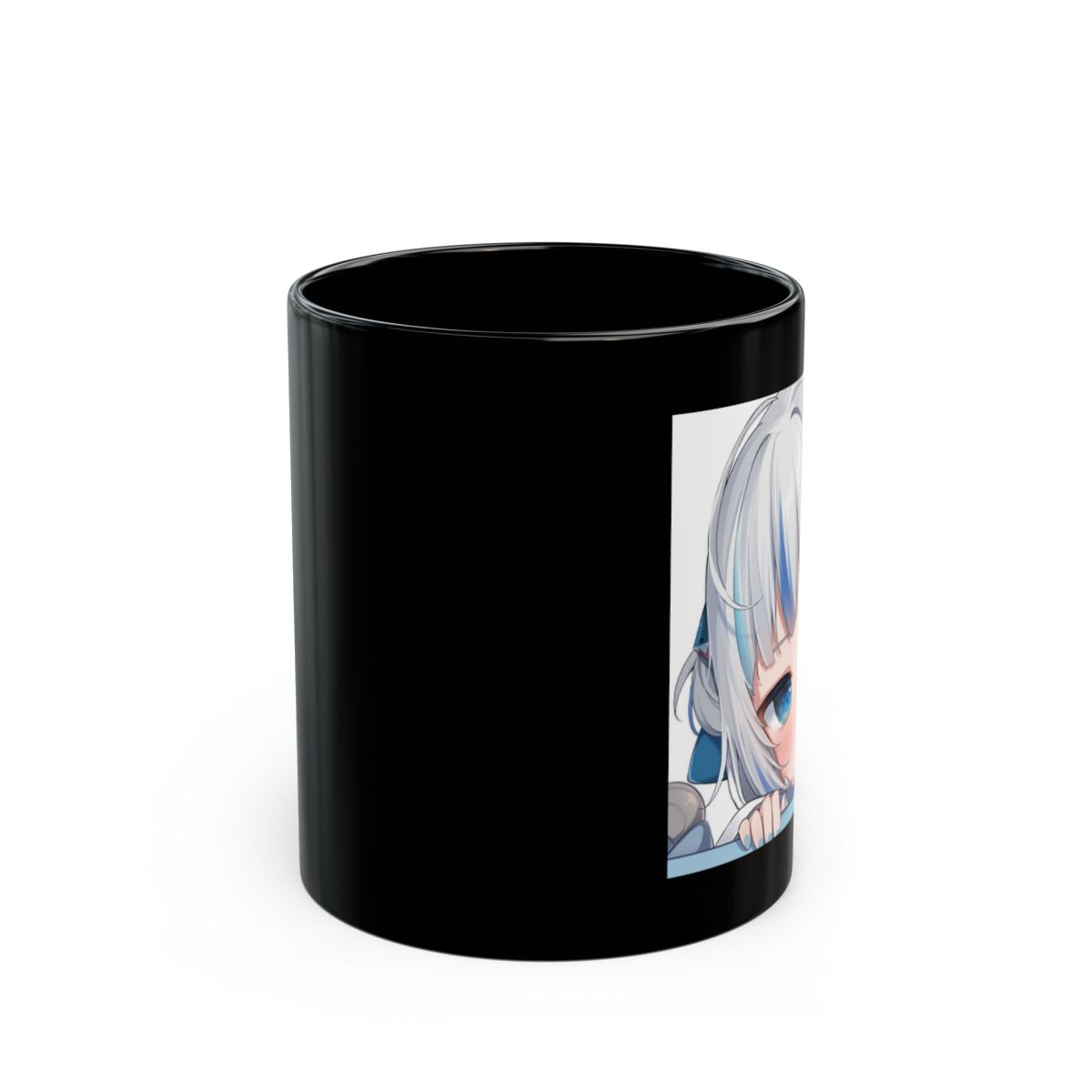 Gawr Gura & Hololive Black Mug - alternate angle 1, merchandise