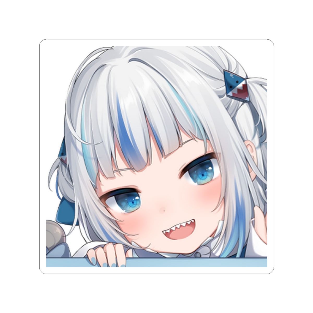 Gawr Gura & Hololive Sticker - alternate angle 2, merchandise