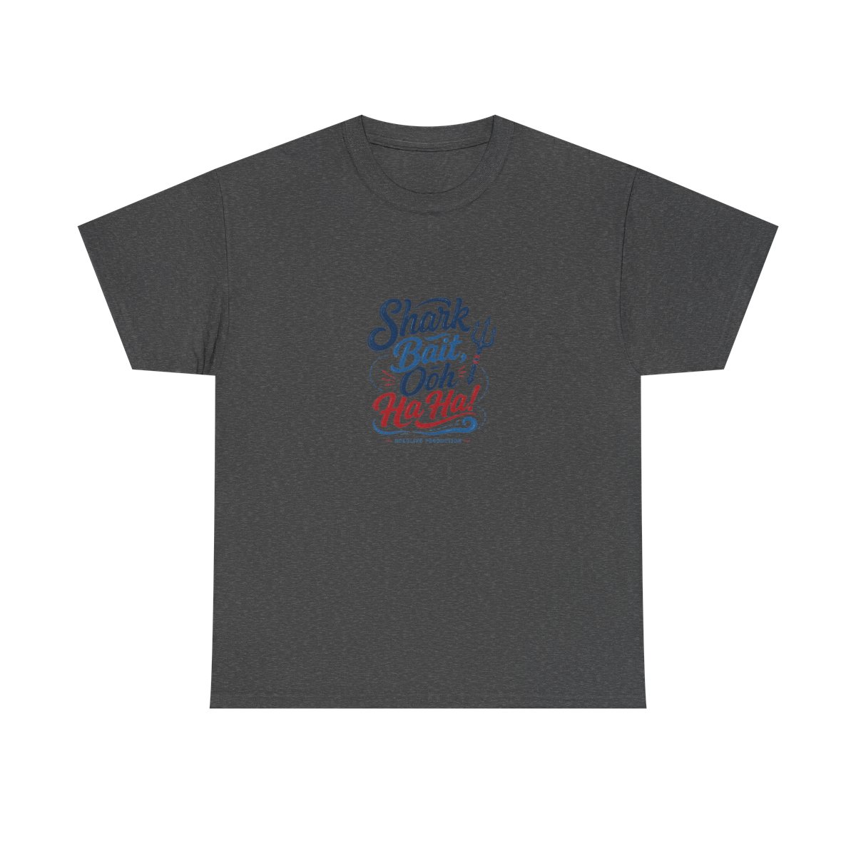 Gawr Gura & Hololive "Shark Bait, Ooh Ha Ha!" Unisex Tee - alternate angle 4, merchandise