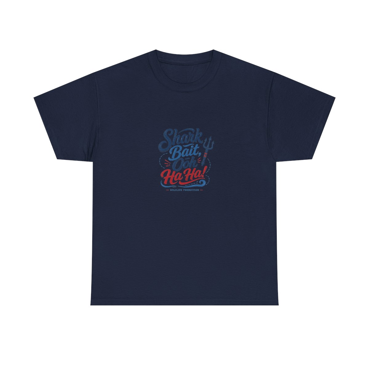 Gawr Gura & Hololive "Shark Bait, Ooh Ha Ha!" Unisex Tee - alternate angle 5, merchandise