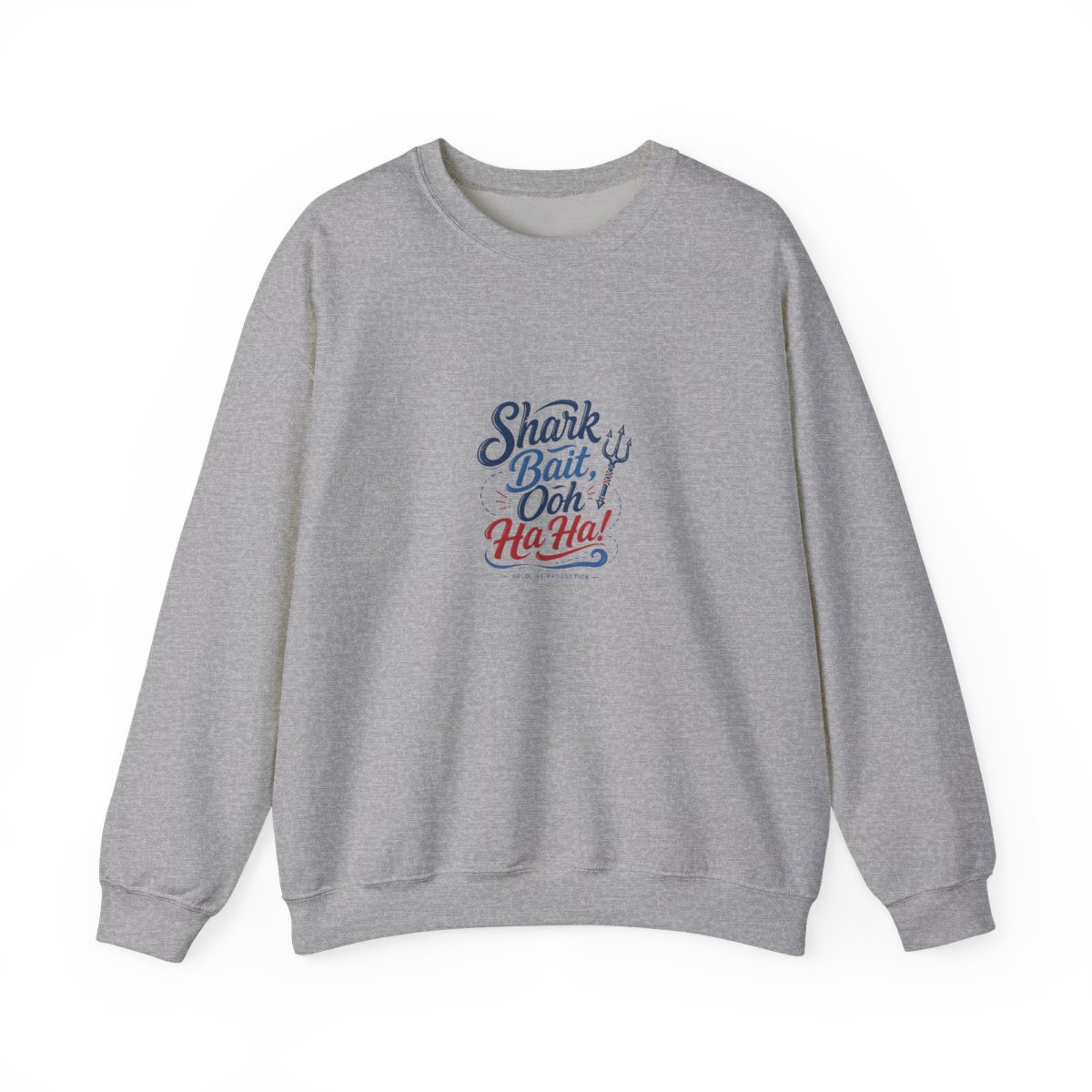 Gawr Gura & Hololive "Shark Bait, Ooh Ha Ha!" Crewneck - alternate angle 2, merchandise