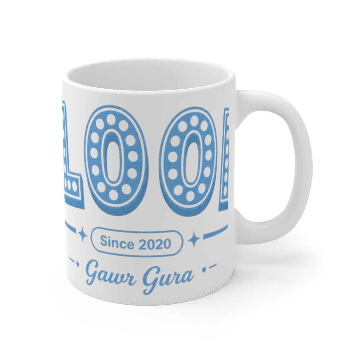 Gawr Gura & Hololive "Bloop!" White Mug