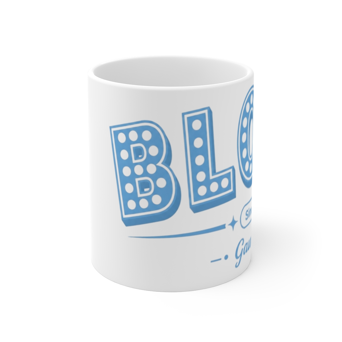 Gawr Gura & Hololive "Bloop!" White Mug - alternate angle 1, merchandise