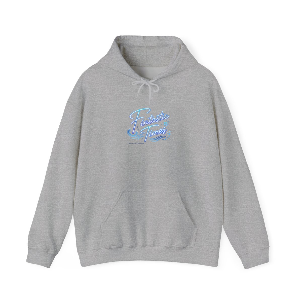 Gawr Gura & Hololive "Fintastic Times" Hoodie - alternate angle 3, merchandise