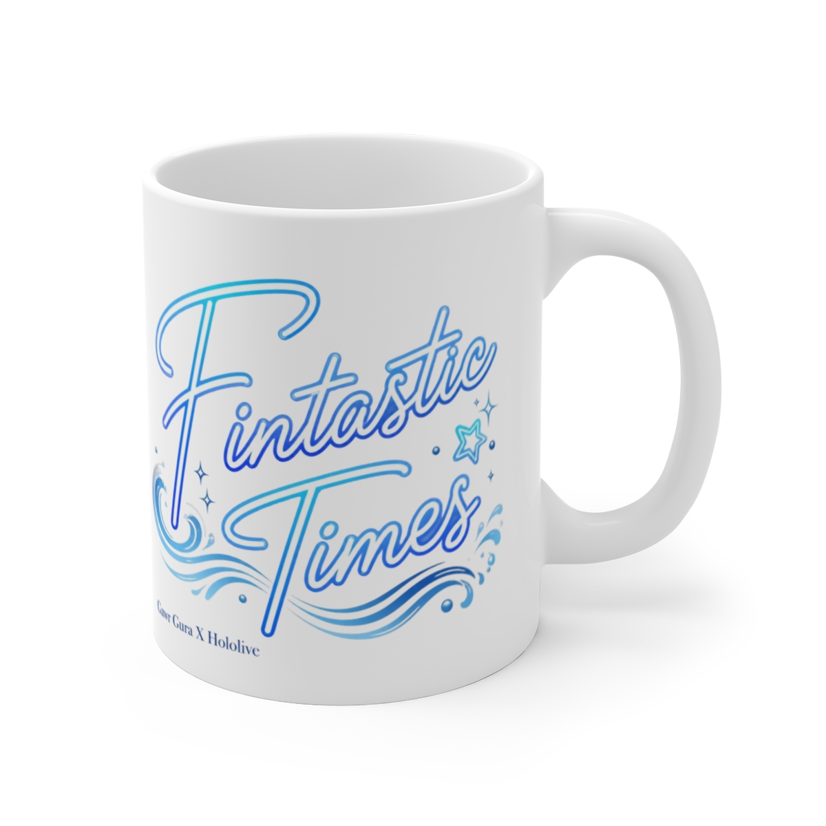 Gawr Gura & Hololive "Fintastic Times" White Mug