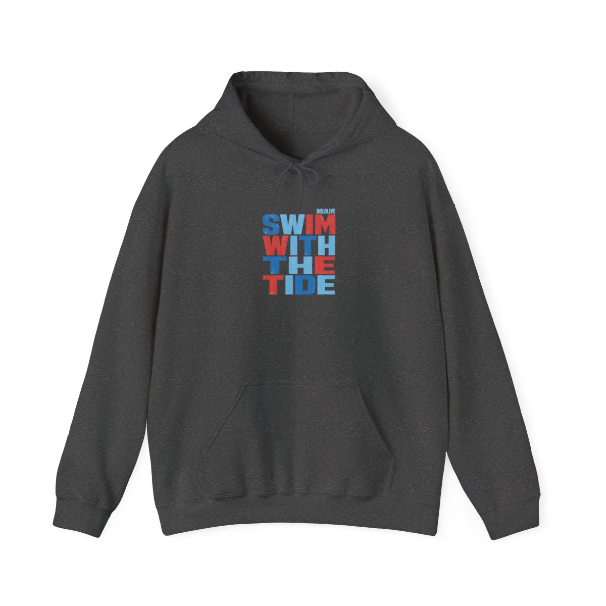 Gawr Gura & Hololive "Swim With the Tide" Hoodie - alternate angle 5, merchandise