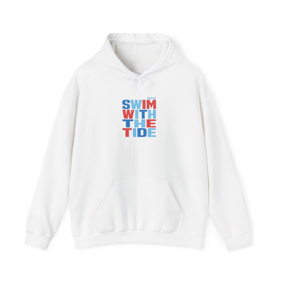 Gawr Gura & Hololive "Swim With the Tide" Hoodie - alternate angle 2, merchandise