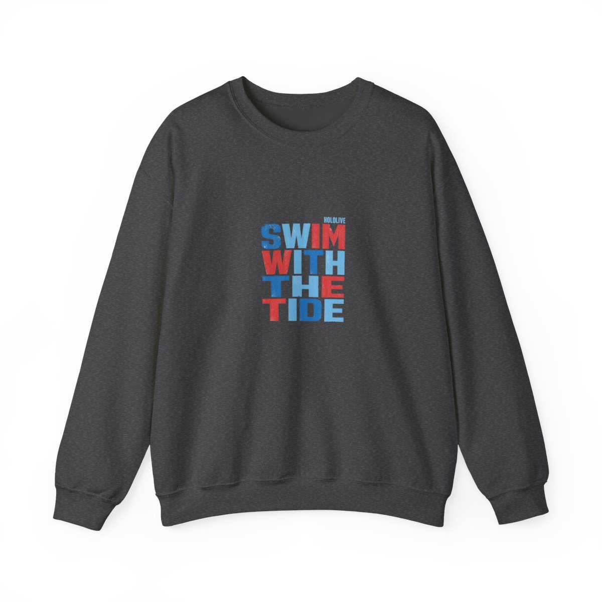 Gawr Gura & Hololive "Swim With the Tide" Crewneck - alternate angle 4, merchandise