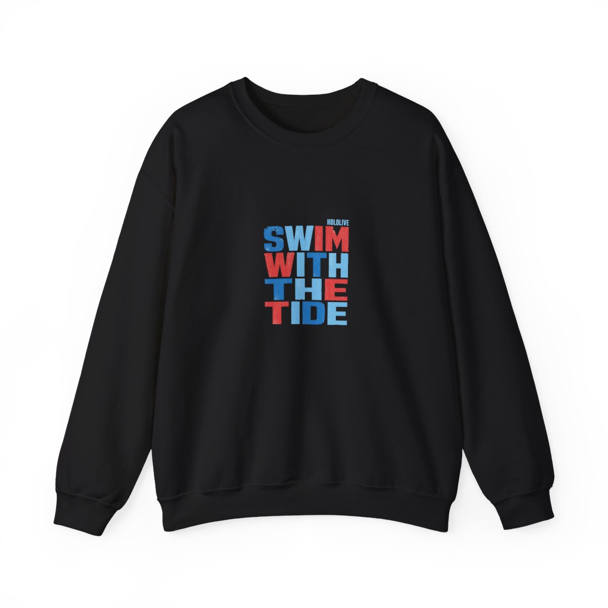 Gawr Gura & Hololive "Swim With the Tide" Crewneck