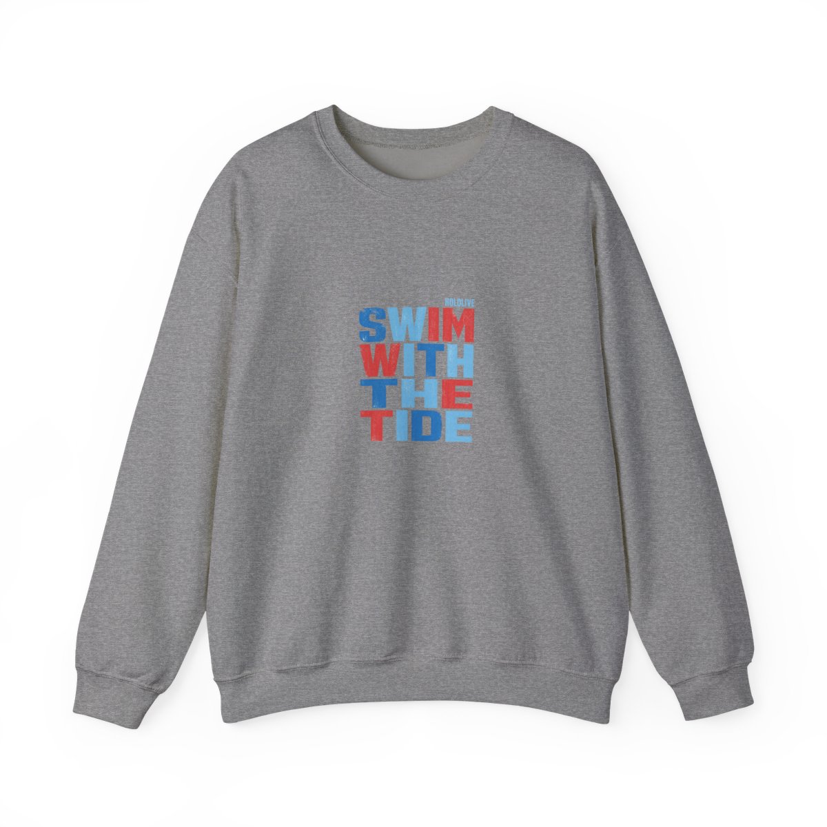 Gawr Gura & Hololive "Swim With the Tide" Crewneck - alternate angle 3, merchandise