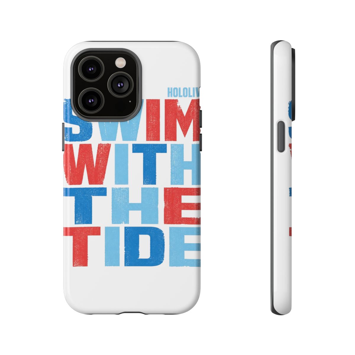Gawr Gura & Hololive "Swim With the Tide" Phone Case - alternate angle 5, merchandise