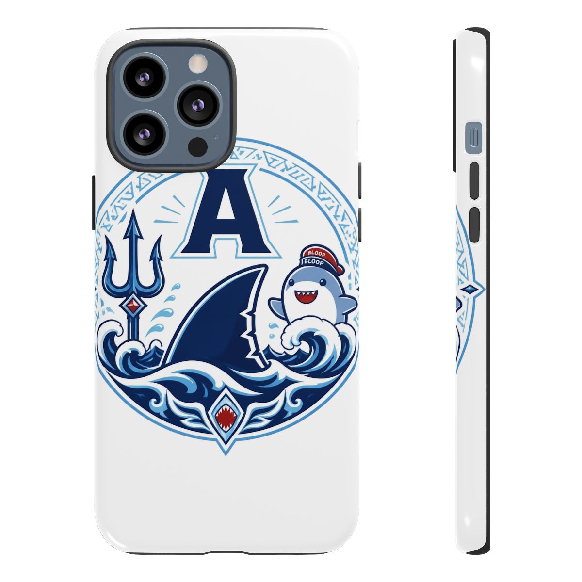 Gawr Gura & Hololive "Design 1" Phone Case - alternate angle 2, merchandise