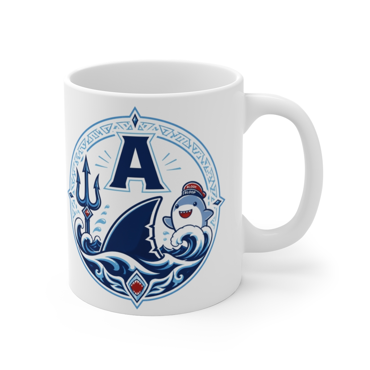 Gawr Gura & Hololive "Design 1" White Mug
