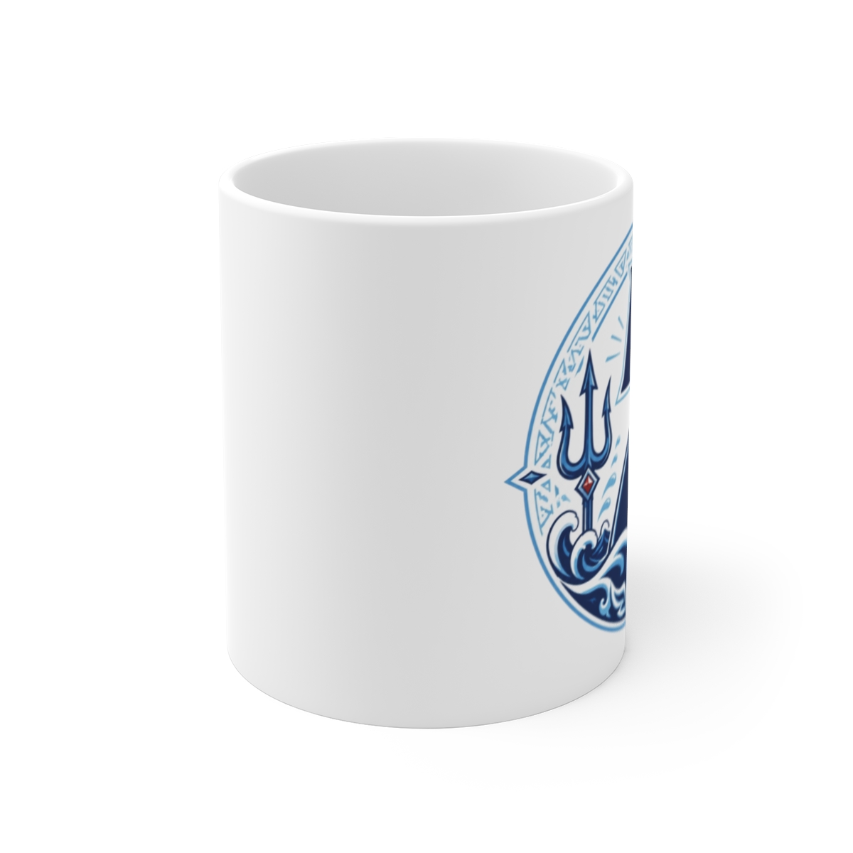 Gawr Gura & Hololive "Design 1" White Mug - alternate angle 1, merchandise