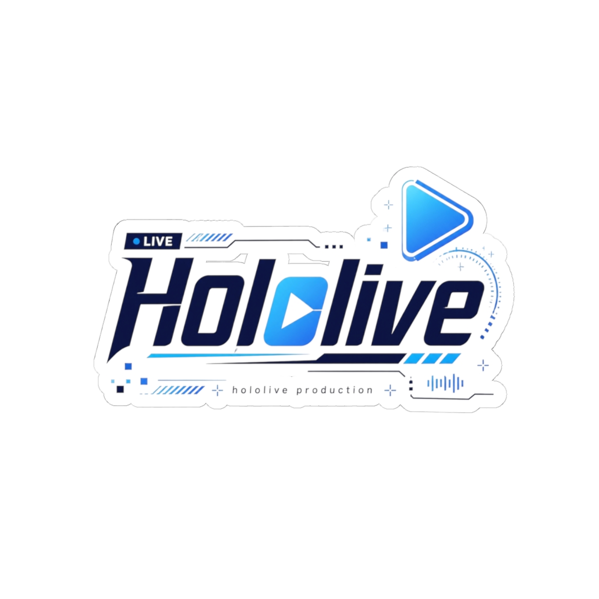 Gawr Gura & Hololive "Hololive" Sticker - alternate angle 3, merchandise
