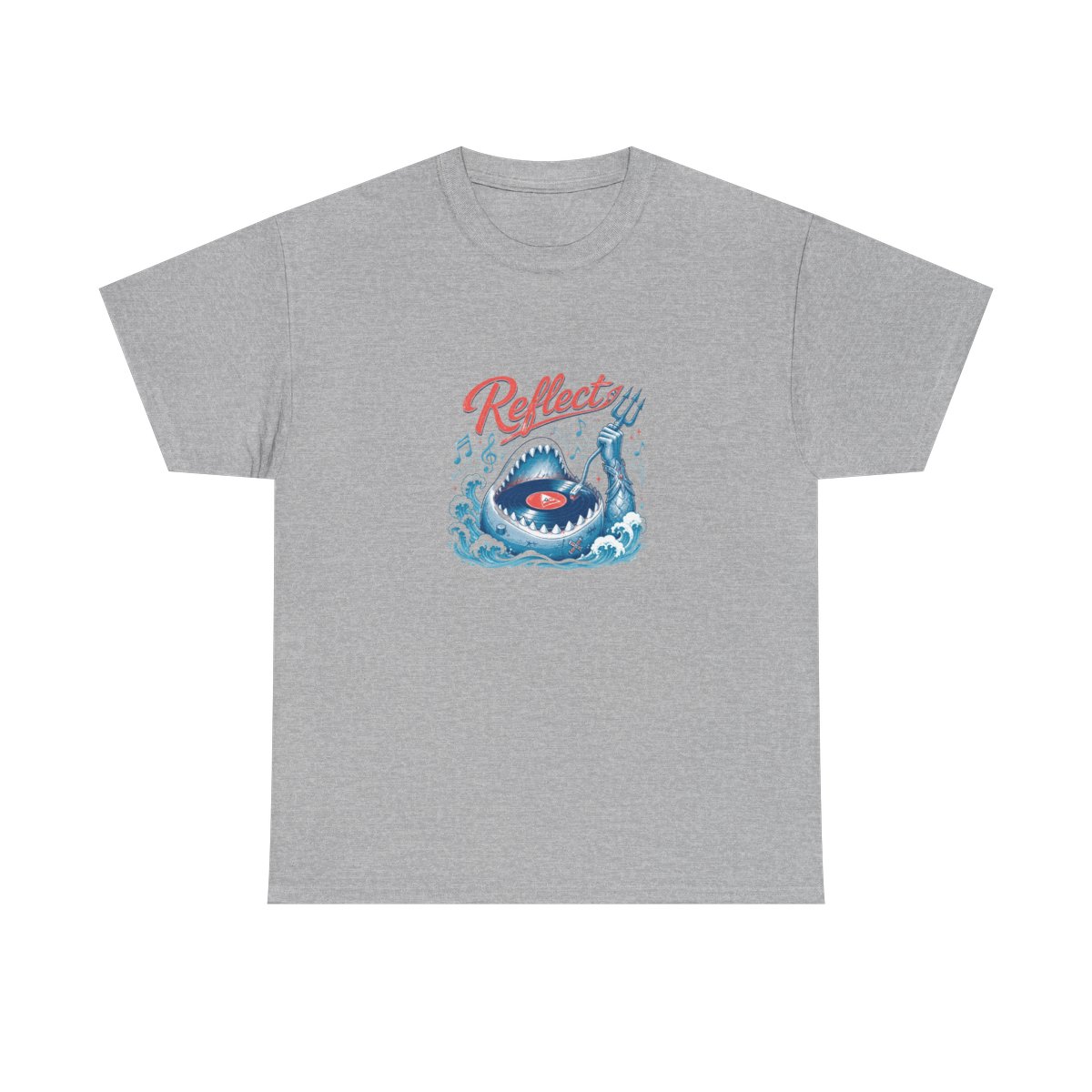 Gawr Gura & Hololive "Reflect" Unisex Tee - alternate angle 4, merchandise