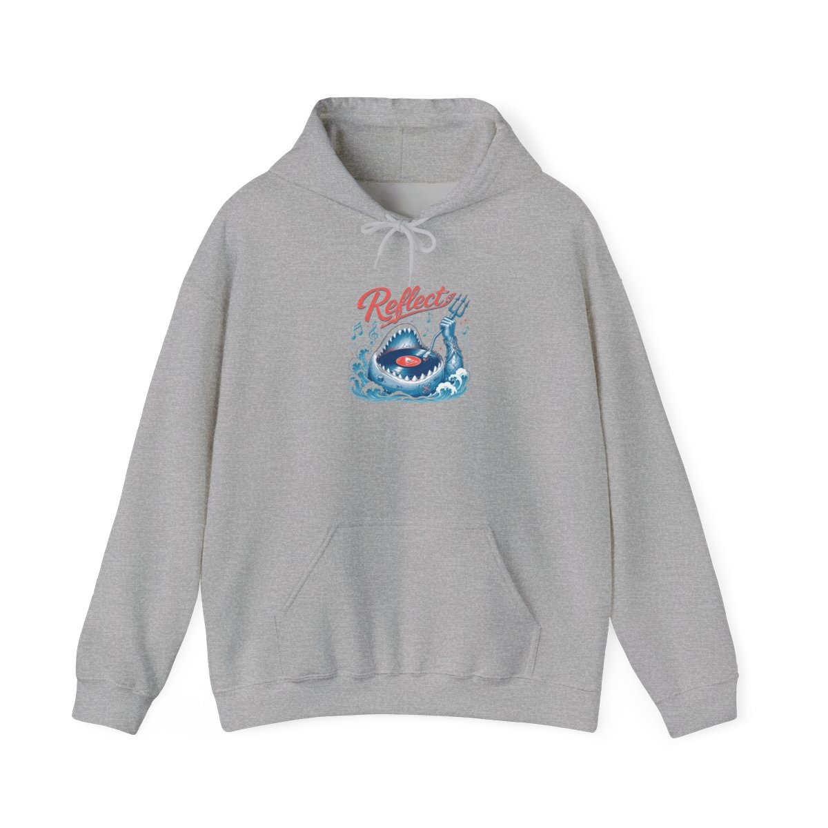 Gawr Gura & Hololive "Reflect" Hoodie - alternate angle 3, merchandise