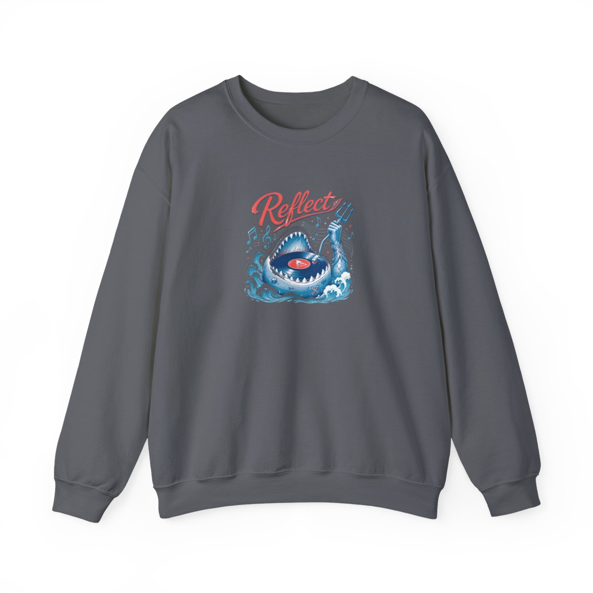 Gawr Gura & Hololive "Reflect" Crewneck - alternate angle 5, merchandise