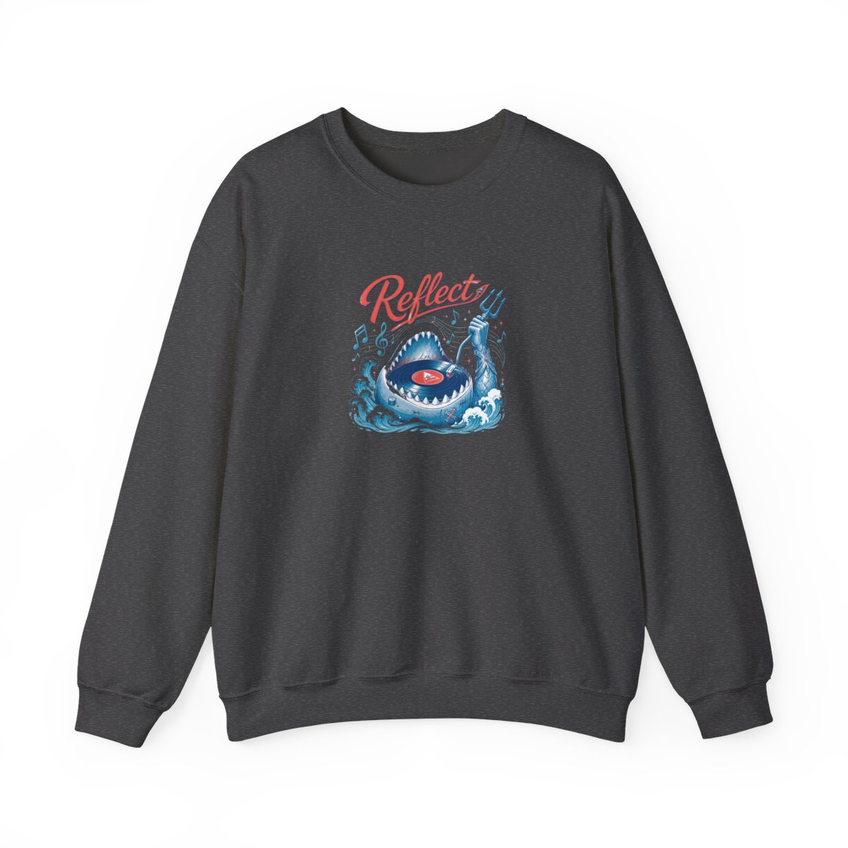 Gawr Gura & Hololive "Reflect" Crewneck - alternate angle 4, merchandise