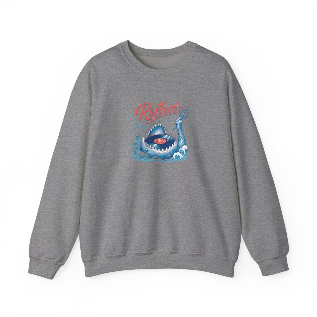 Gawr Gura & Hololive "Reflect" Crewneck - alternate angle 3, merchandise