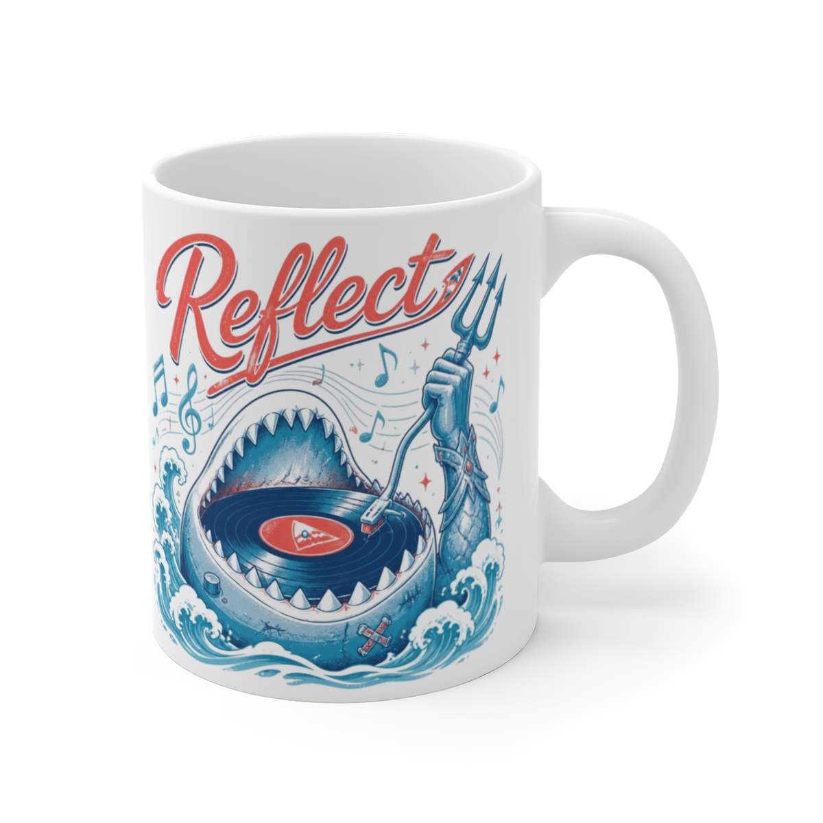 Gawr Gura & Hololive "Reflect" White Mug