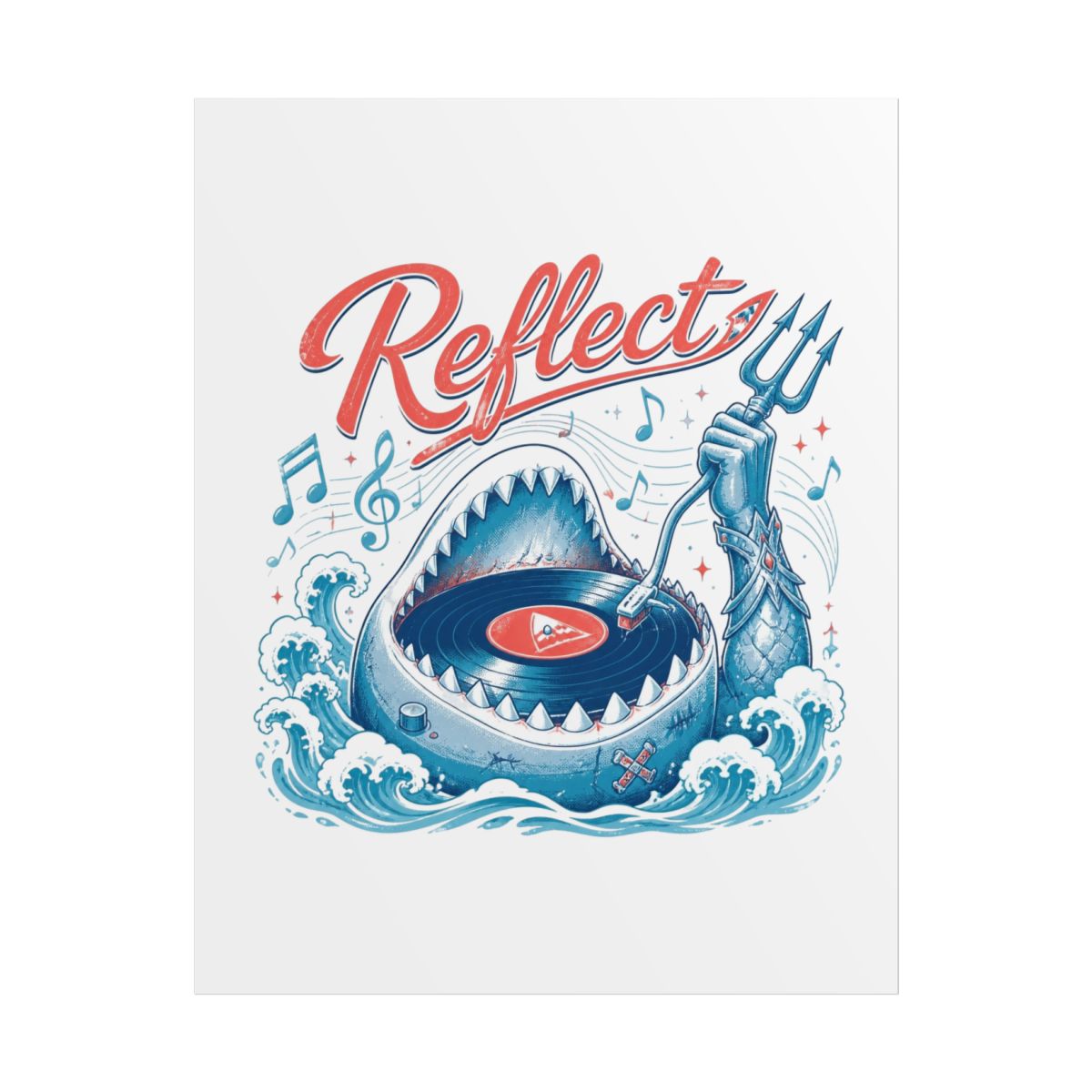 Gawr Gura & Hololive "Reflect" Poster - alternate angle 1, merchandise