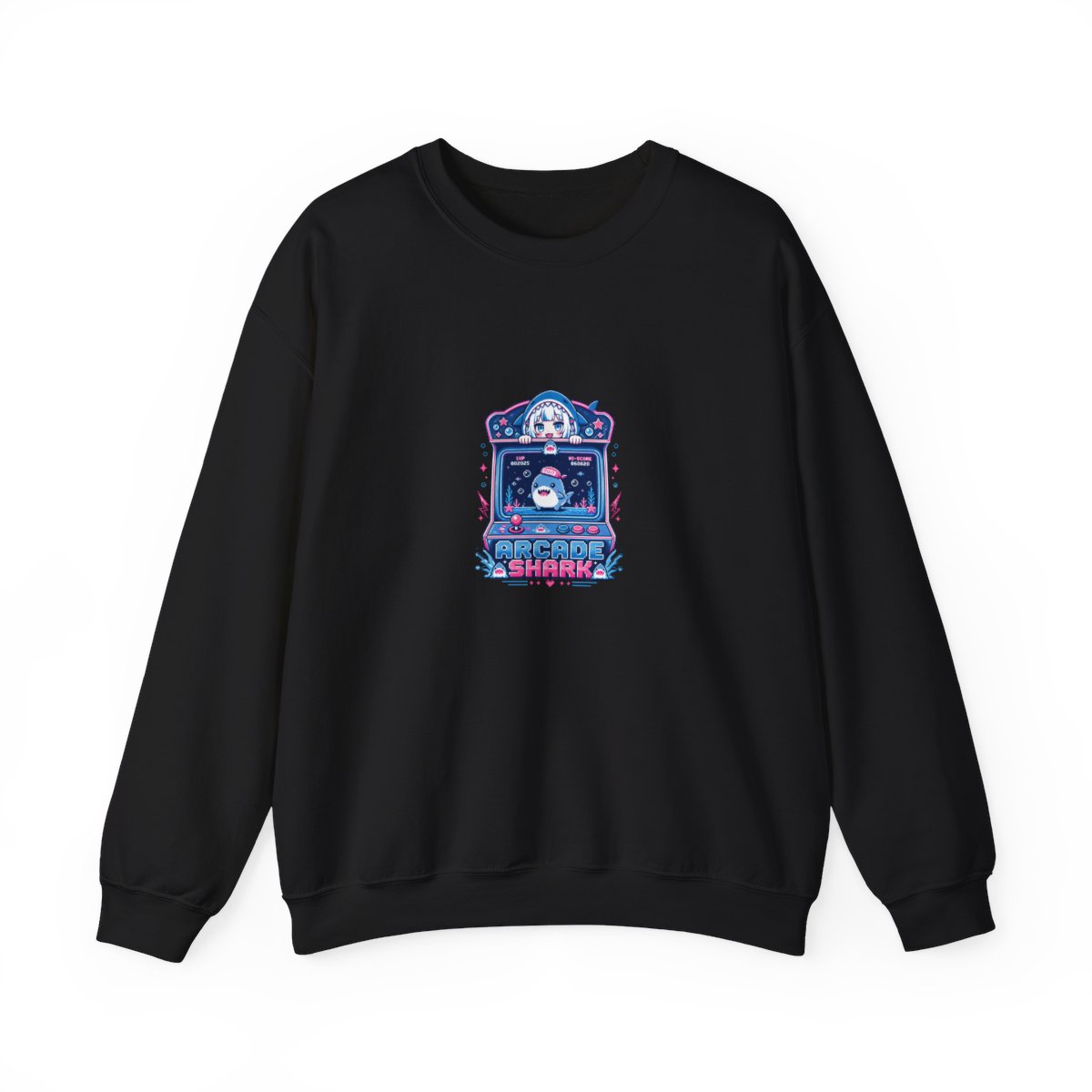 Gawr Gura & Hololive "Arcade Shark" Crewneck