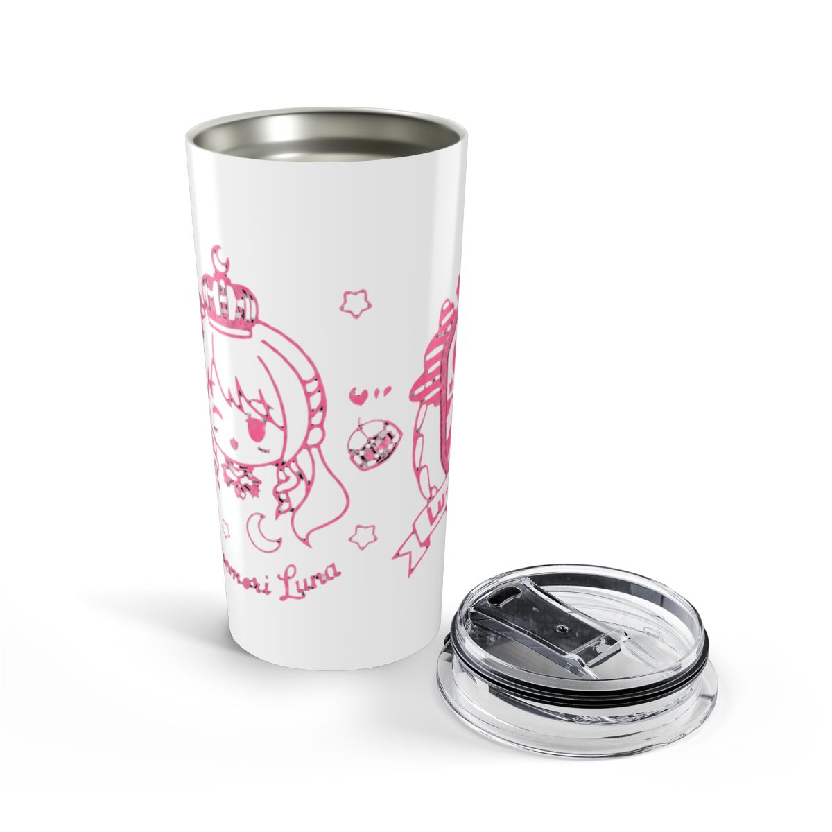 [20260524 - 20260629] "Himemori Luna New Outfit Celebration 2026" Metallic Tumbler | Gawr Gura & Hololive - alternate angle 4, merchandise